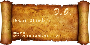 Dobai Olivér névjegykártya
